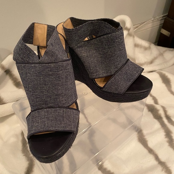 Vince Camuto Shoes - Vince Camuto Denim Wedge
